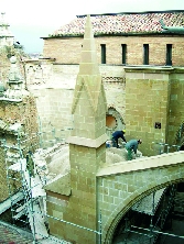 Trabajos de restauración de la Catedral de Tarazona